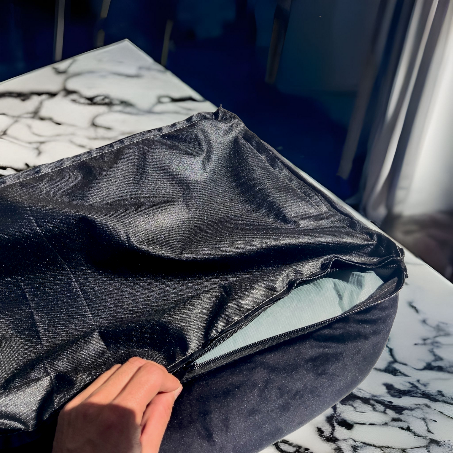 Sistema de cremalleras internas de la cama confort soft